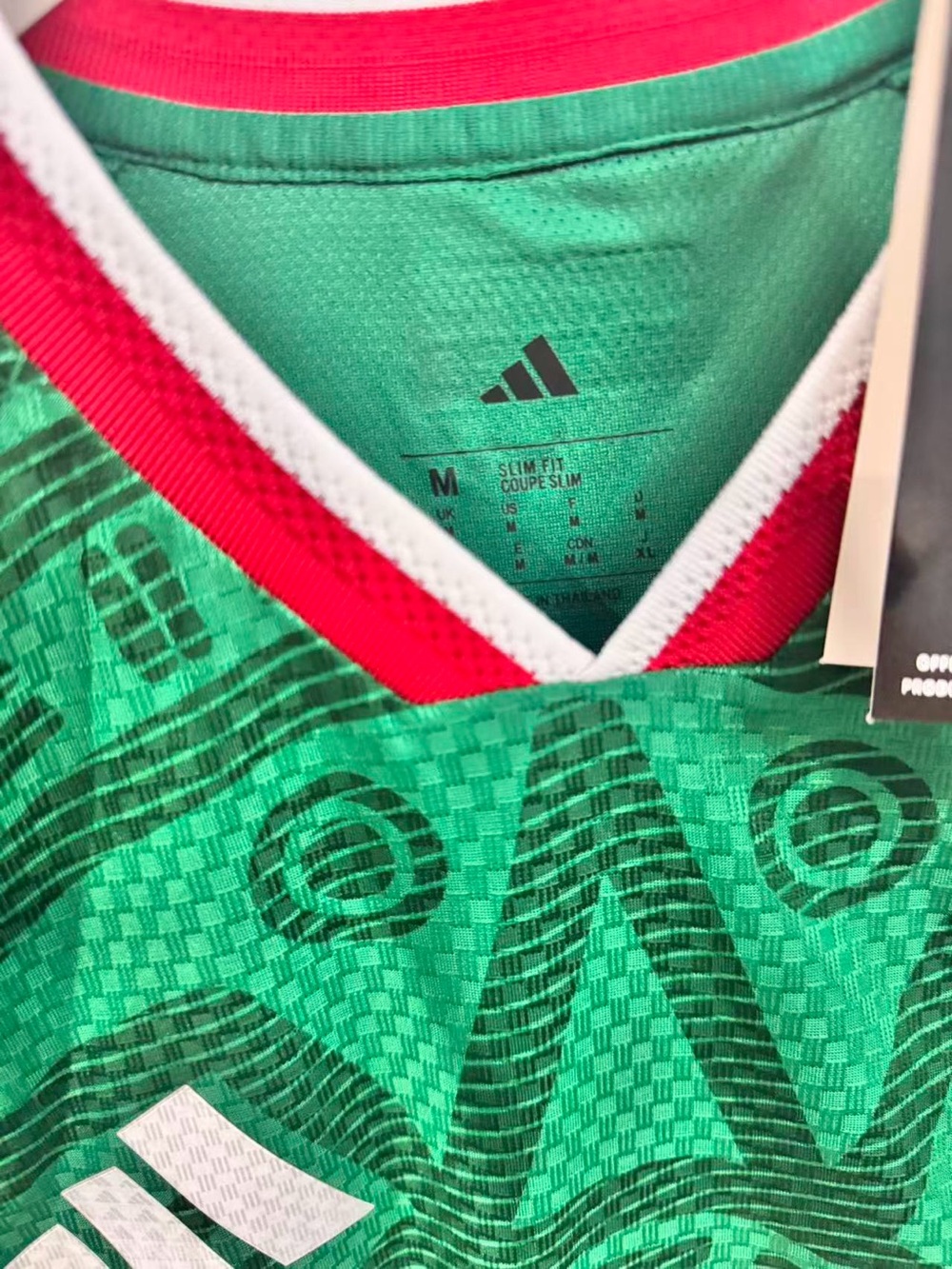adidas Mexico Green Soccer Jersey #9 - Picture 2 of 7